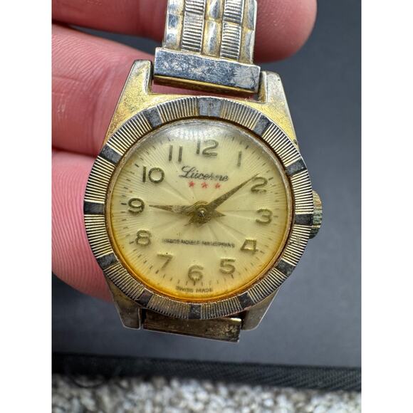 Vintage Lucerne 3 Star Unbreakable Mainspring Swiss Made Diamond Tooled Watch - Picture 1 of 10